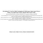 International Conference Proceedings:CORP 2004: Developing ICT Tools For Public Participation In Public Spaces Improvement Process- Public Art & Public Space (PAPS) Belgrade Pilot Project results